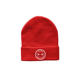 'Dumbbell' Patch Beanie